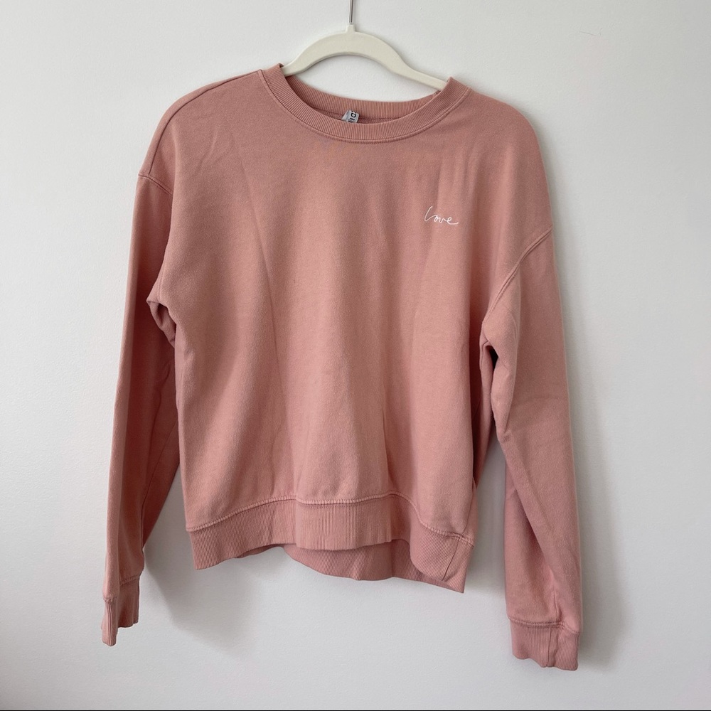 H&M love sweatshirt